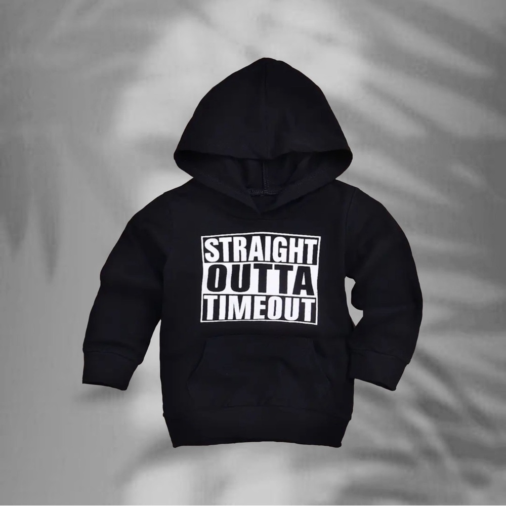 *NWT*🪑 Boys straight out of timeout sweatshirt 3T